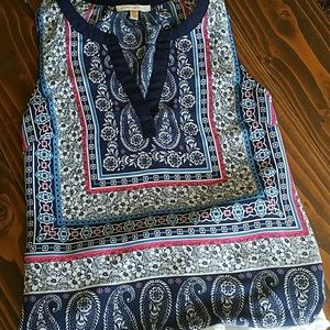 Gorgeous blue floral blouse xs